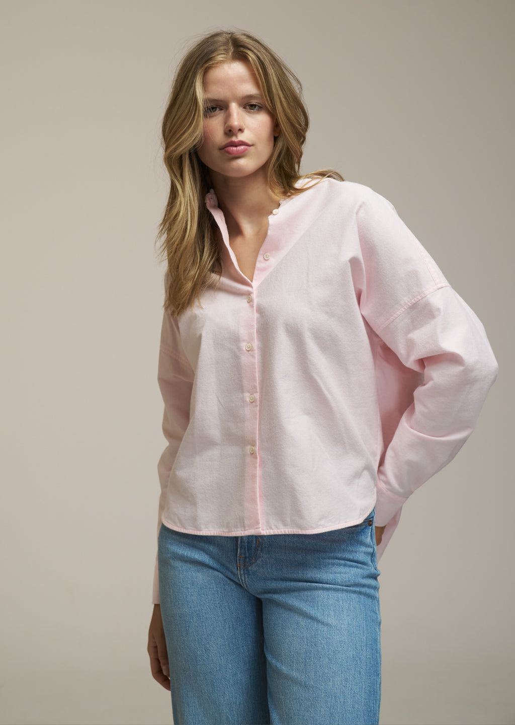 0039 Italy Bluse - LUCY RAW - rosa