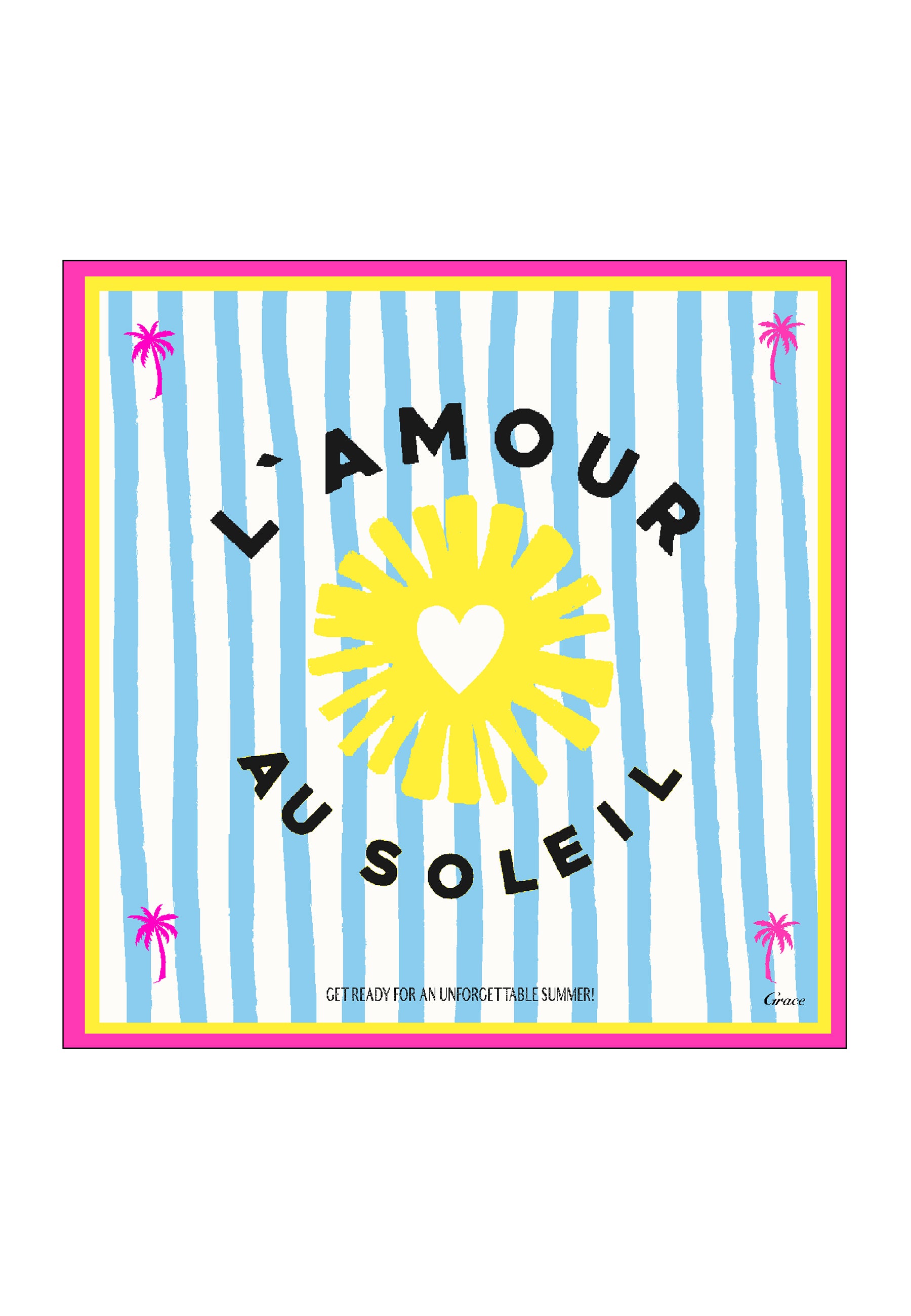 Grace Fashion Nickituch L'Amour Gelb