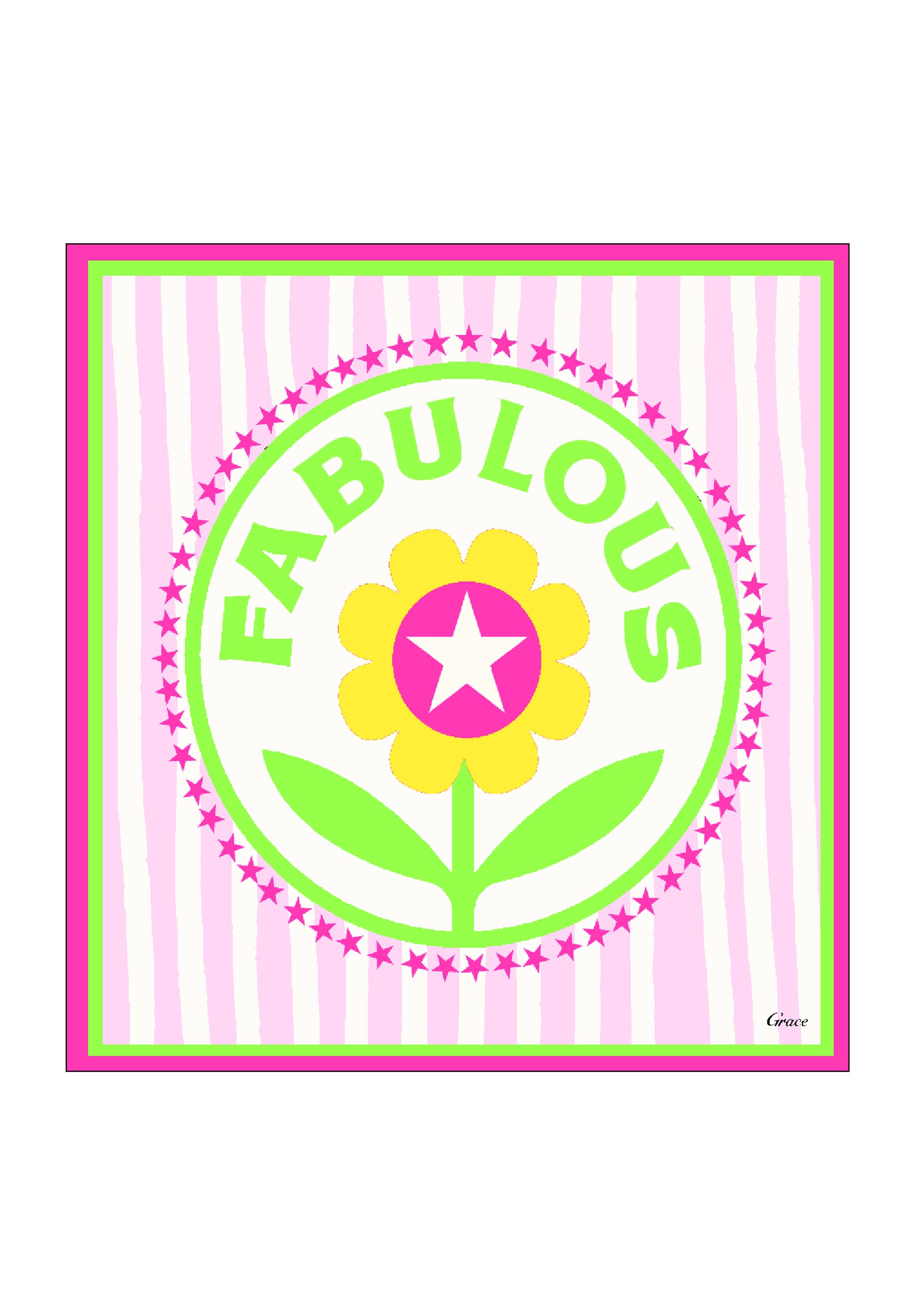 Grace Fashion Nickituch "Fabulous" Pink
