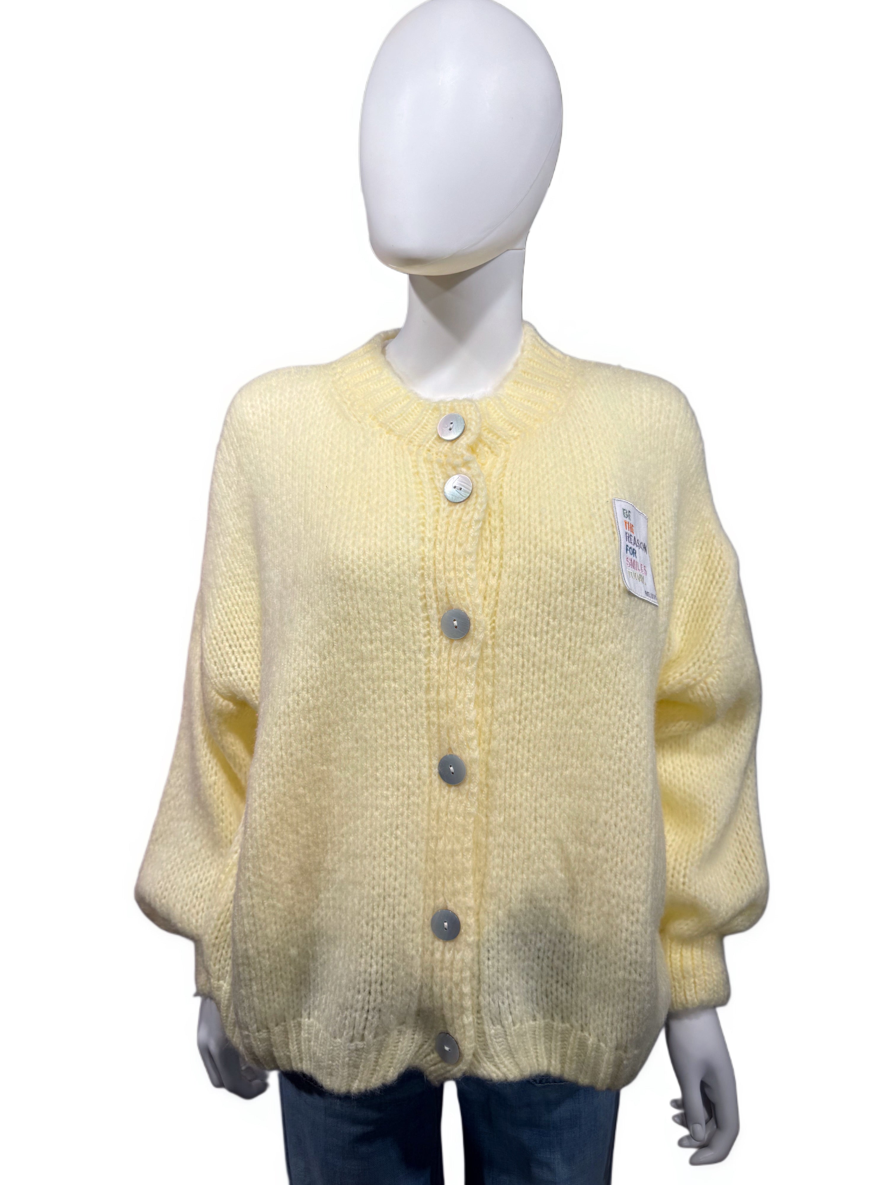 It-Pieces - Weiche Strickjacke in zartem Gelb