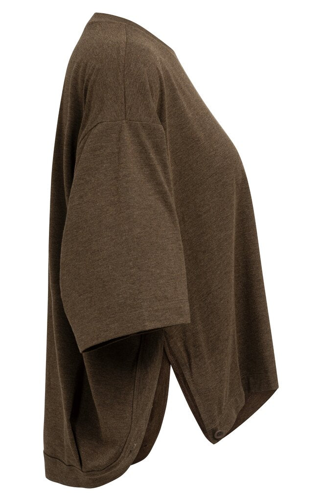 YAYA Pulli Rundhals-oversize braun (Kopie)