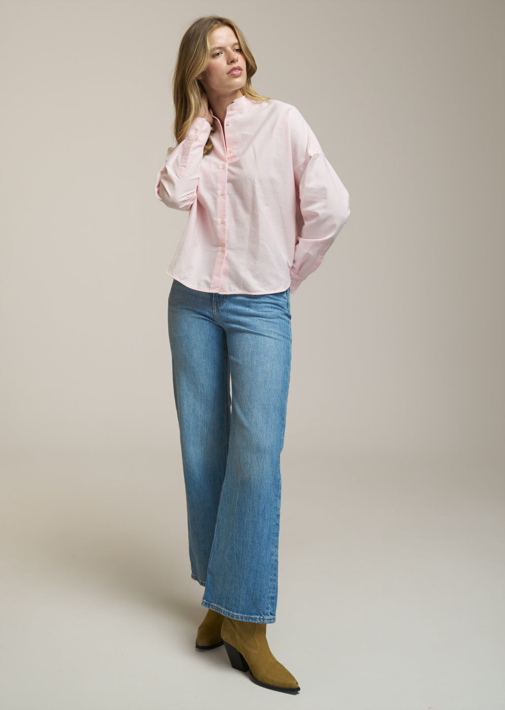 0039 Italy Bluse - LUCY RAW - rosa