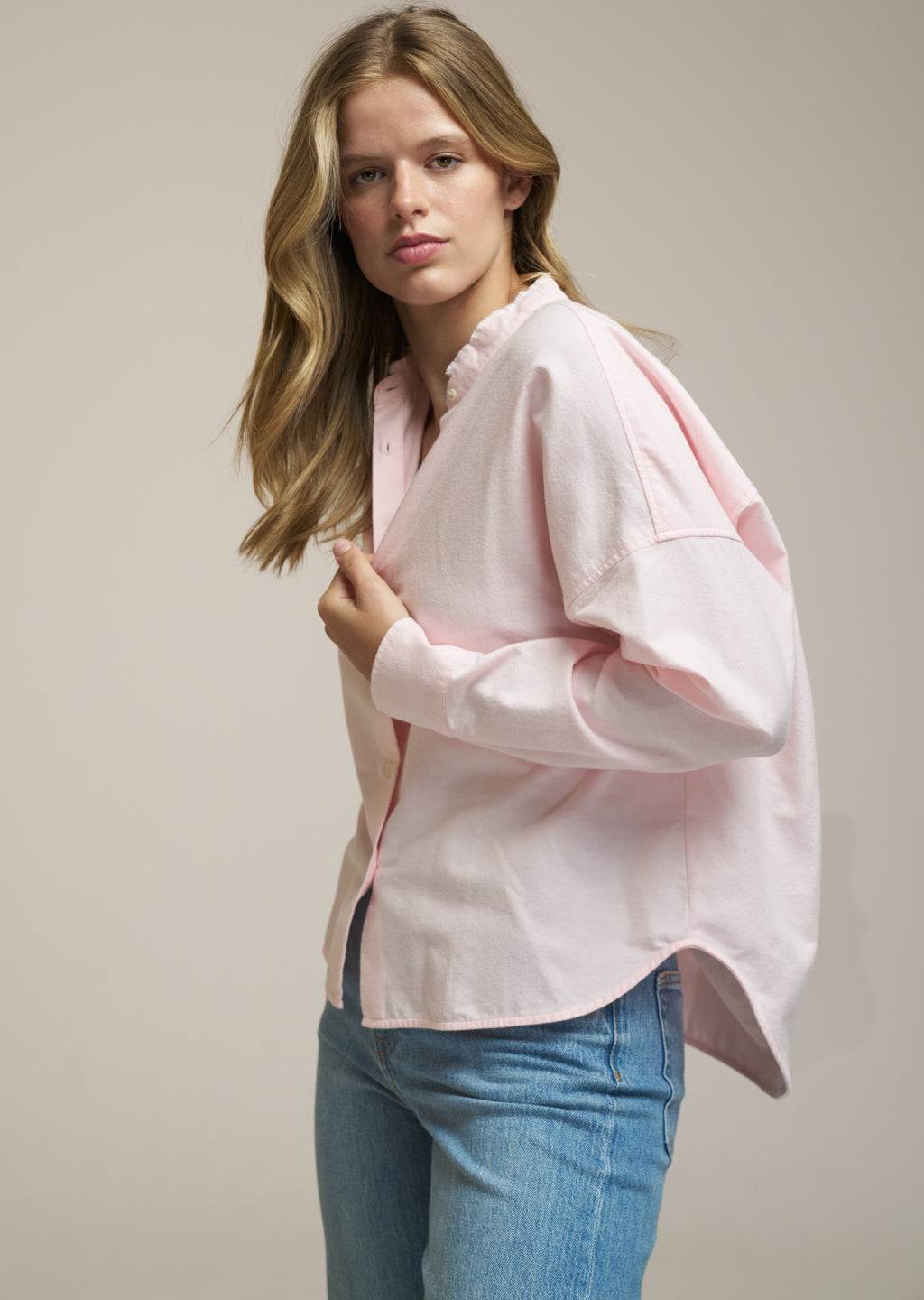 0039 Italy Bluse - LUCY RAW - rosa
