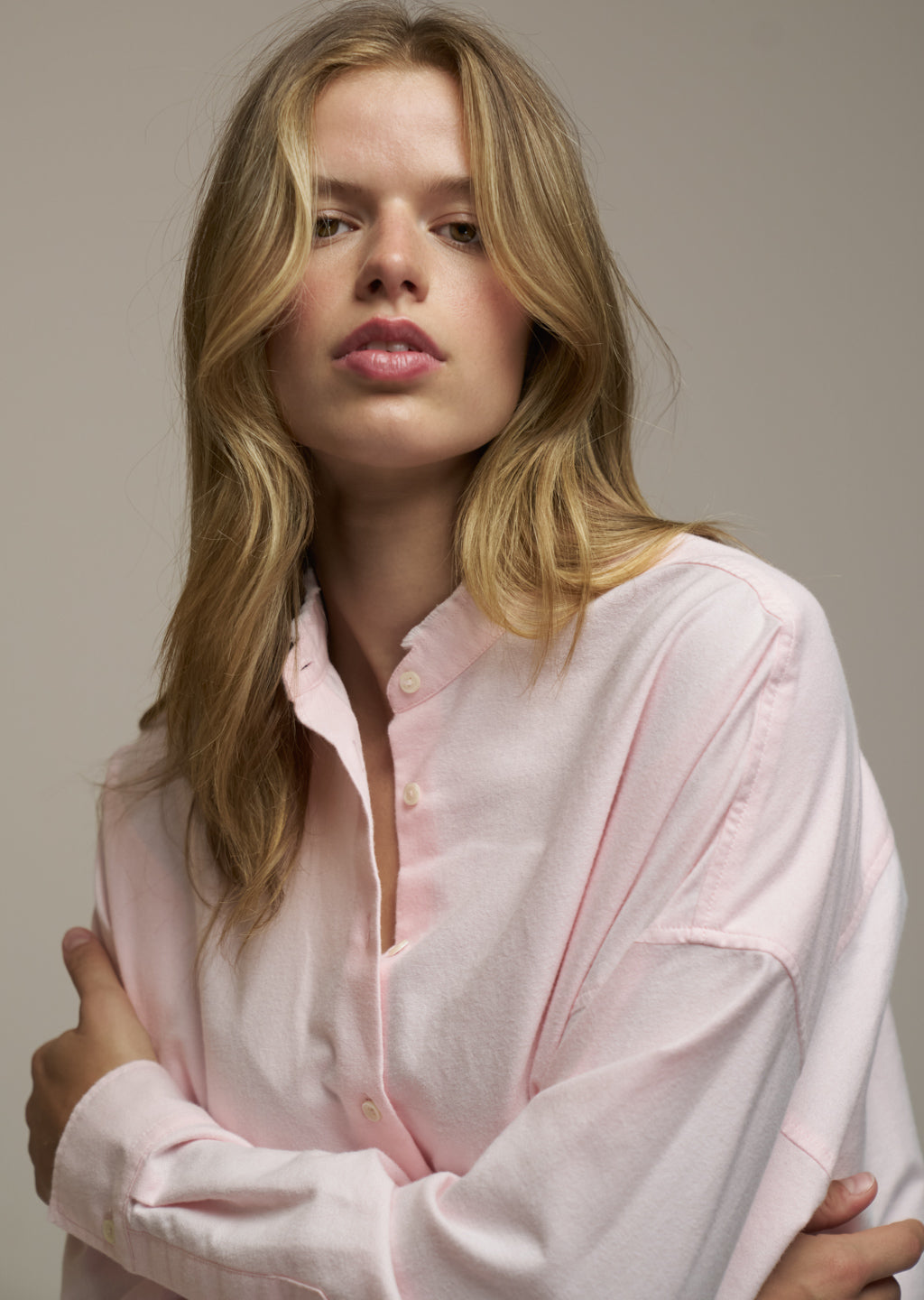0039 Italy Bluse - LUCY RAW - rosa