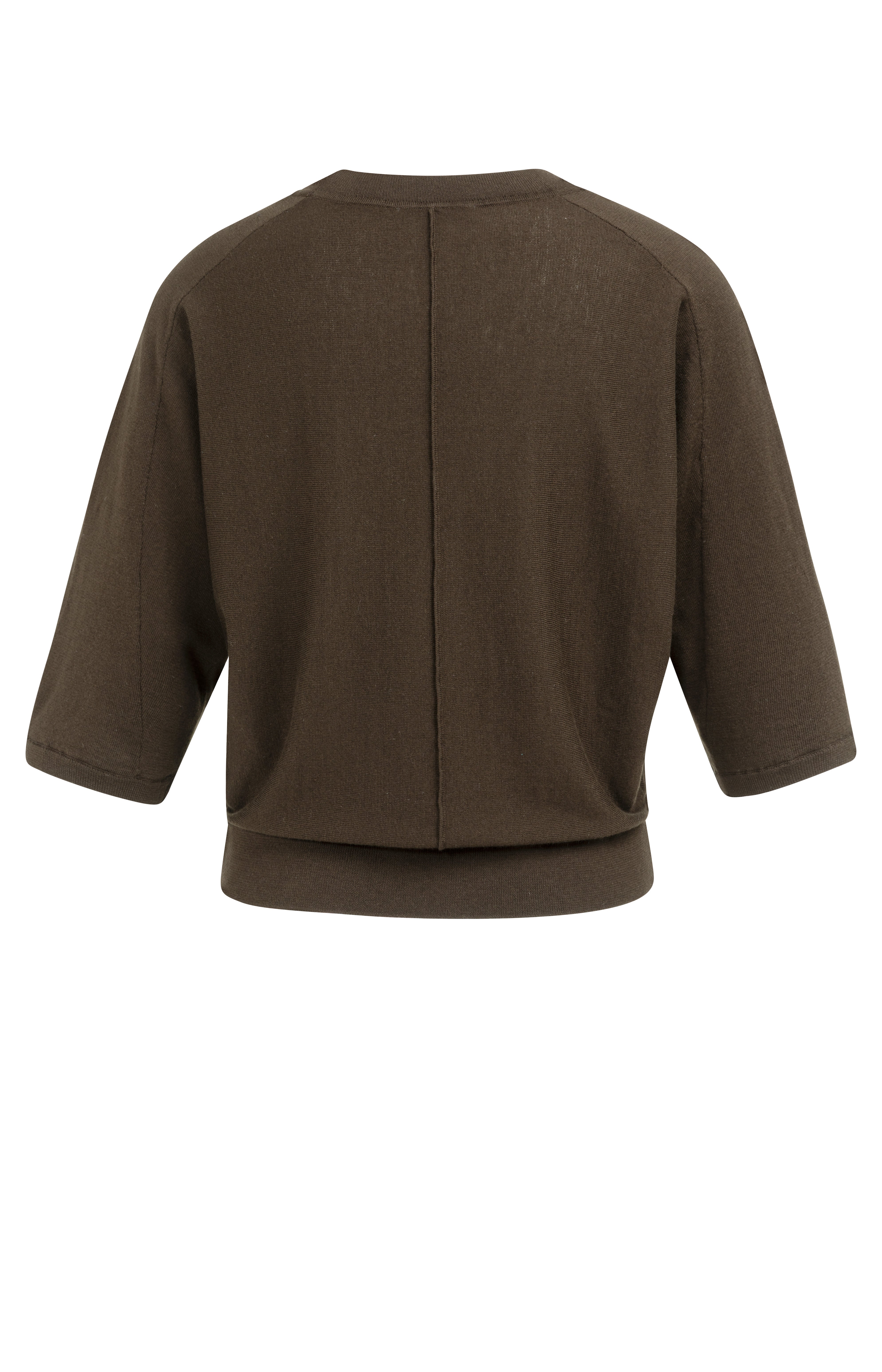 YAYA Pulli V- Neck braun