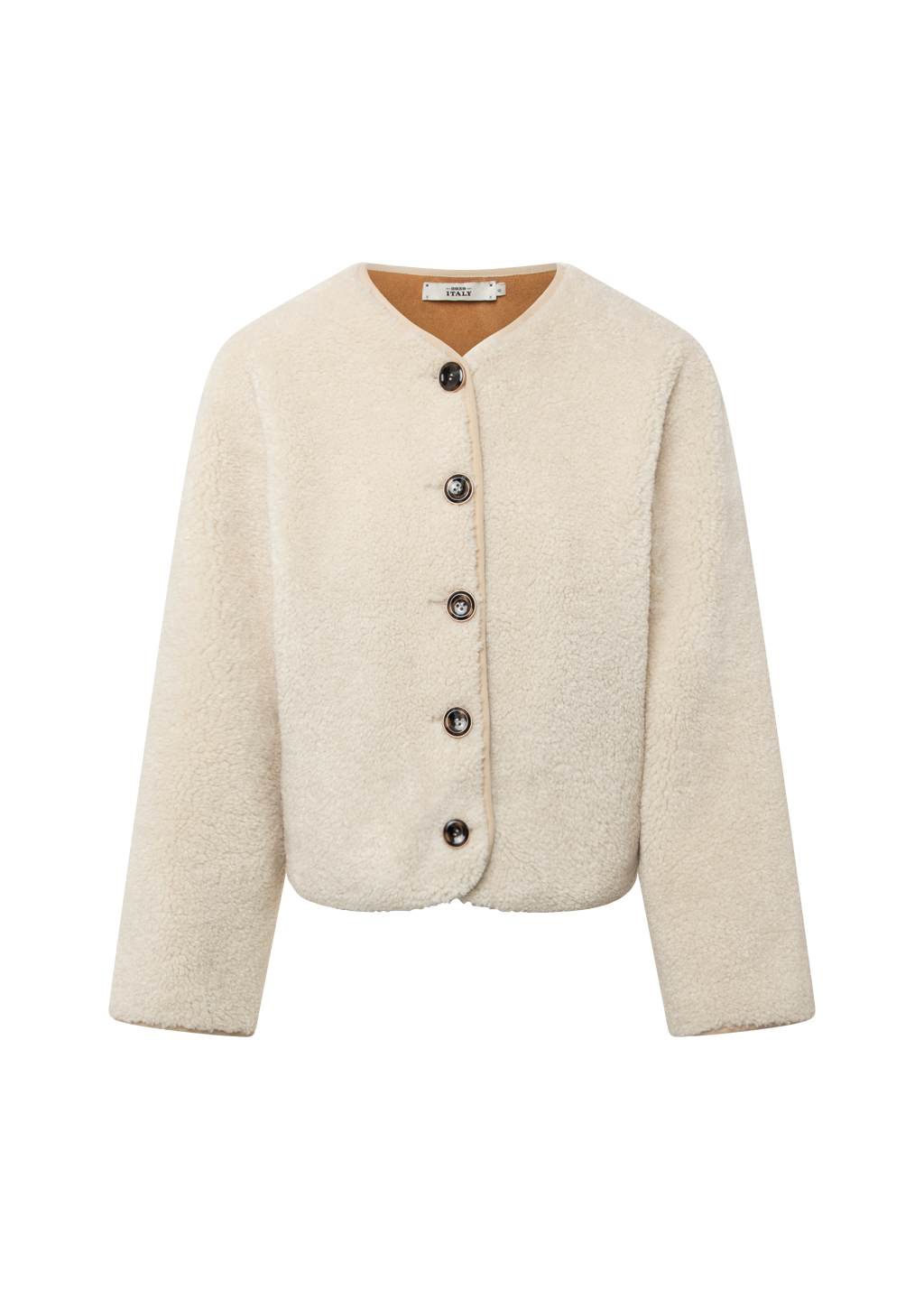0039 Italy TEDDY Jacke ecru