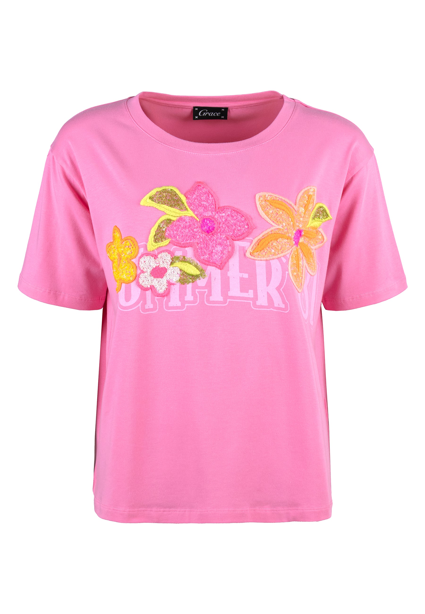 Grace Fashion T Shirt "SUMMER" Pink