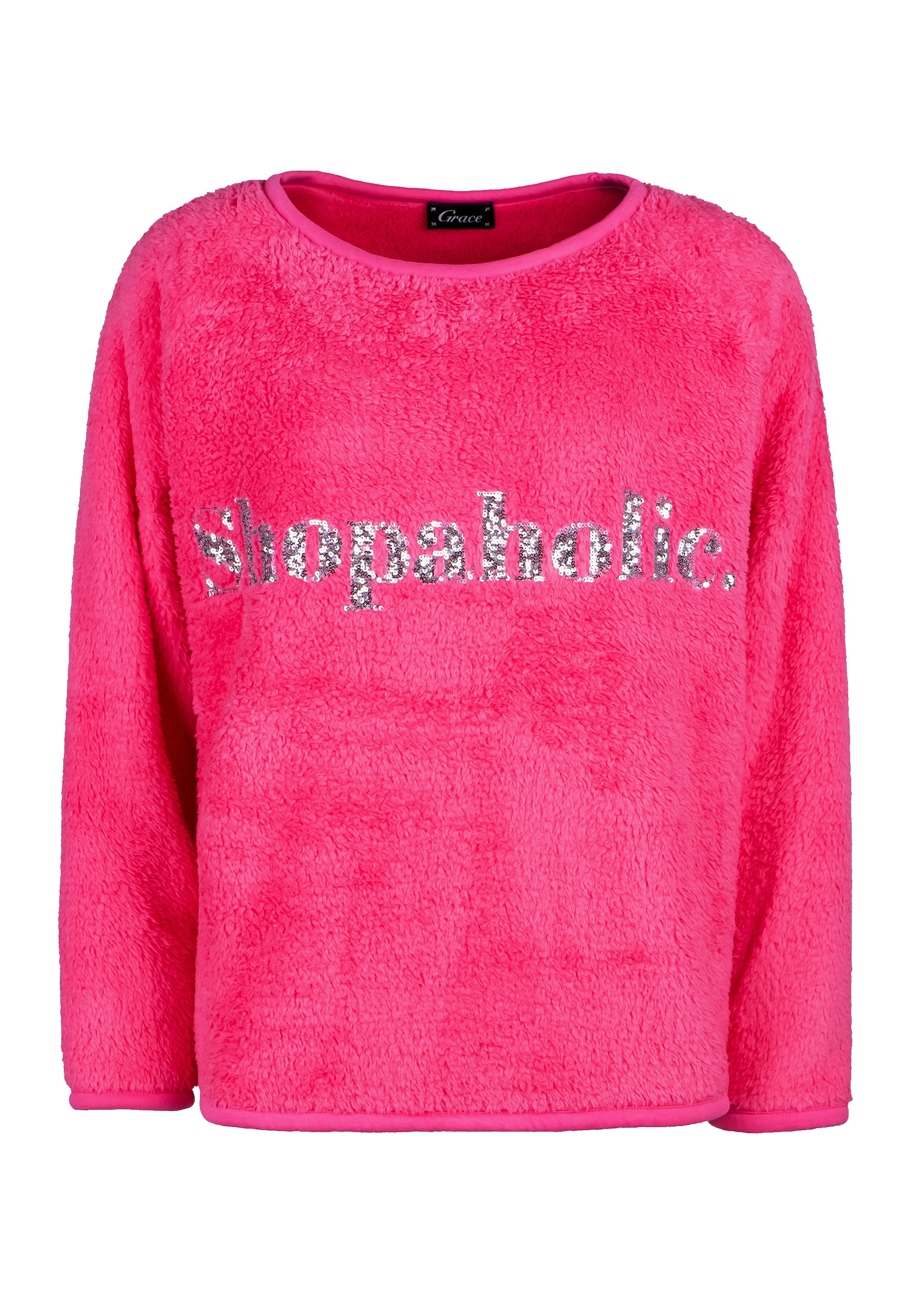 Grace Fashion Pulli-Teddy SHOPAHOLIC - pink