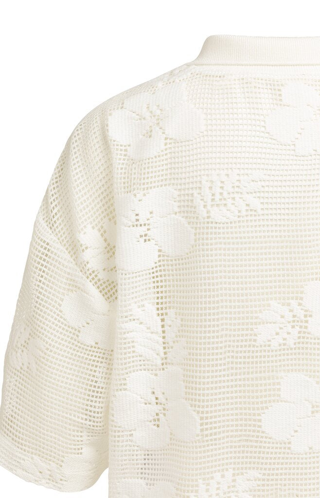 YAYA Häkeljacke beige