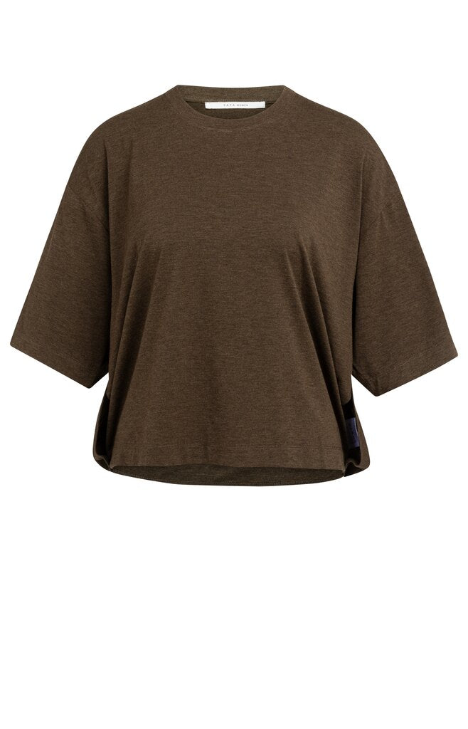 YAYA Pulli Rundhals-oversize braun (Kopie)